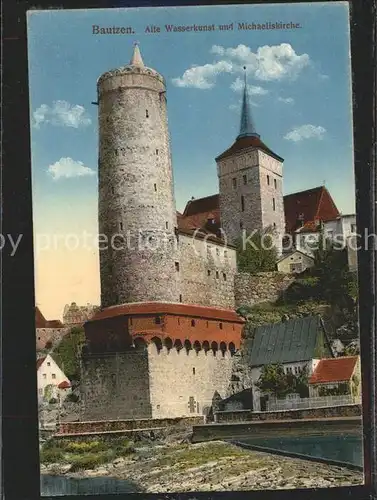 Bautzen Alte Wasserkunst Michaeliskirche Bahnpost Kat. Bautzen