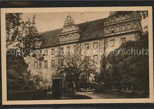 Bautzen Schloss Ortenburg Hauptgebaeude Schlosshof Kat. Bautzen