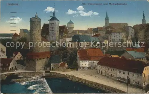 Bautzen Altstadt Alte Wasserkunst Michaeliskirche Spree Turm Feldpost Stempel Lazarett Kat. Bautzen