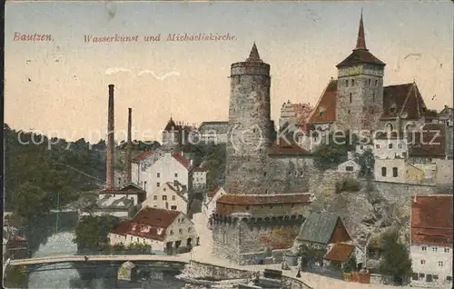 Bautzen Alte Wasserkunst Michaeliskirche Spree Bruecke Kat. Bautzen