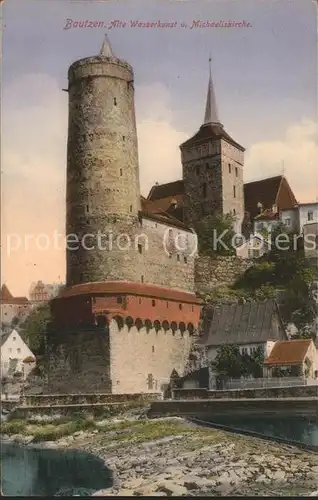 Bautzen Alte Wasserkunst Michaeliskirche Spree Kat. Bautzen