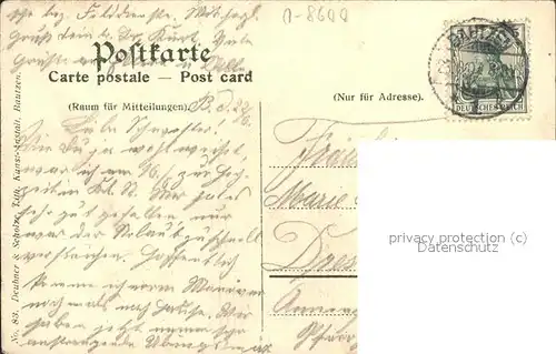 dg19607 Bautzen Nicolaiturm Torbogen Kategorie. Bautzen Alte Ansichtskarten