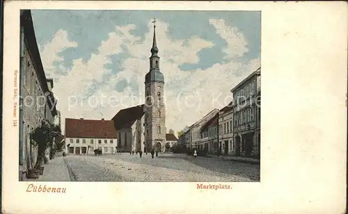 Luebbenau Spreewald Marktplatz Kirche Kat. Luebbenau