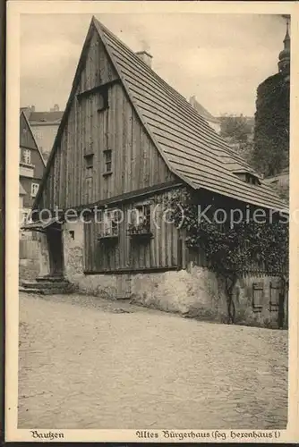 Bautzen Hexenhaeuschen altes Buergerhaus vor Fischerpforte Heimatschutz Postkarte Kat. Bautzen