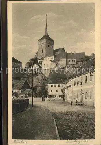 Bautzen Fischergasse Kirche Serie Deutsche Heimatbilder Kupfertiefdruck Kat. Bautzen