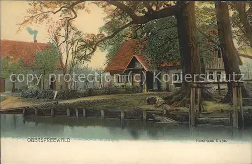 Burg Spreewald Forsthaus Eiche Wasserstrasse Kaupe Kat. Burg Spreewald