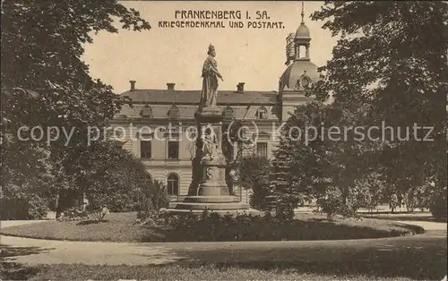 Frankenberg Sachsen Kriegerdenkmal Postamt Kat. Frankenberg Sachsen