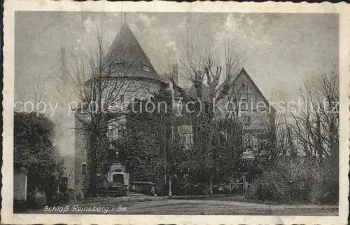 Reinsberg Freiberg Schloss Reinsberg Kat. Reinsberg Freiberg