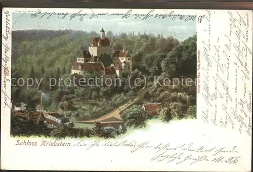 Kriebstein Schloss Kriebstein Kat. Kriebstein