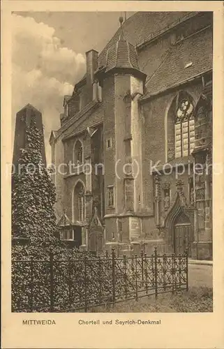 Mittweida Chorteil und Seyrich Denkmal Kat. Mittweida