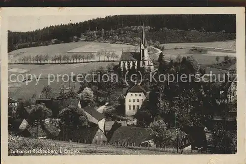 Rechenberg Bienenmuehle Osterzgebirge Ortsblick mit Kirche Kat. Rechenberg Bienenmuehle