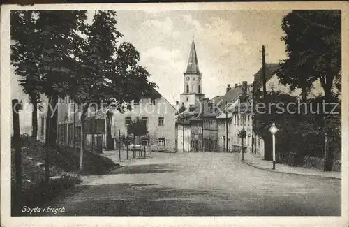 Sayda Dorfstrasse Kirche Kat. Sayda