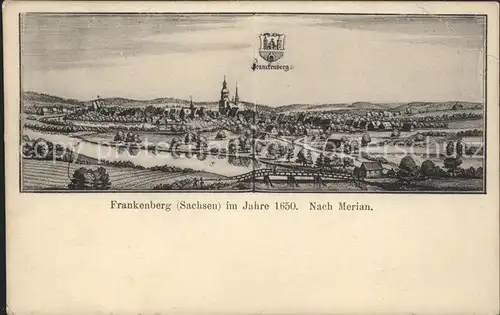Frankenberg Sachsen Frankenberg im Jahre 1650 Kat. Frankenberg Sachsen