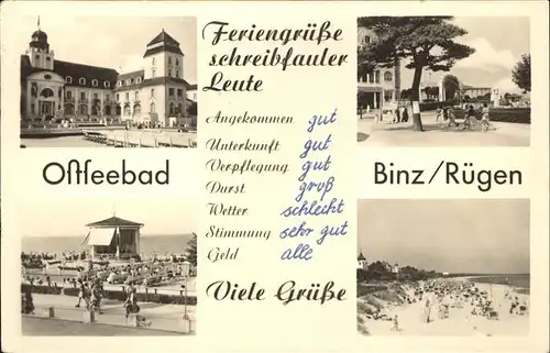 Binz Ruegen  Kat. Binz