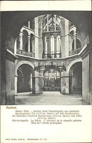 Aachen Kaiser Dom Inneres Kat. Aachen