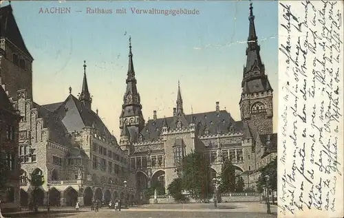 Aachen Rathaus Verwaltungsgebaeude Kat. Aachen