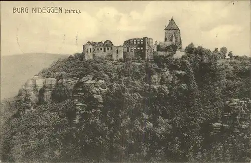 Nideggen Eifel Burg Nideggen Kat. Nideggen