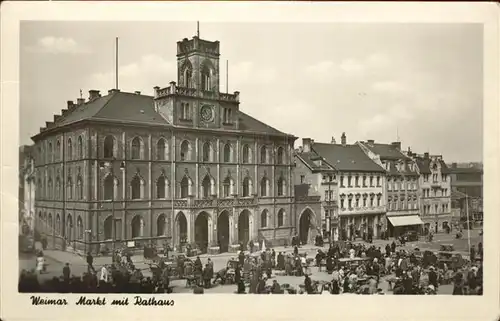 Weimar Thueringen Markt Rathaus / Weimar /Weimar Stadtkreis