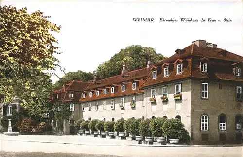 Weimar Thueringen ehem. Wohnhaus der Frau v. Stein / Weimar /Weimar Stadtkreis