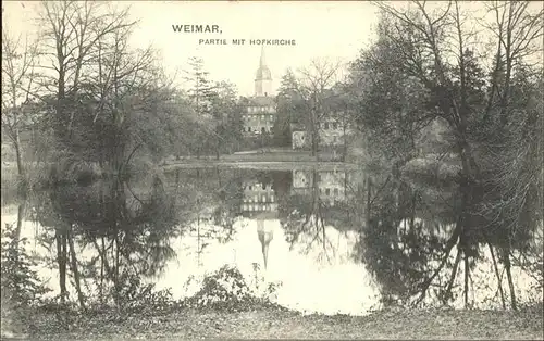 Weimar Thueringen Partie mit Hofkirche / Weimar /Weimar Stadtkreis