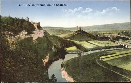 Rudelsburg Ruine Saaleck Kat. Bad Koesen
