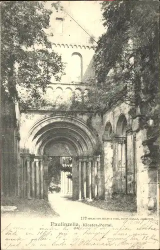 Paulinzella Kloster Portal Kat. Rottenbach Thueringen