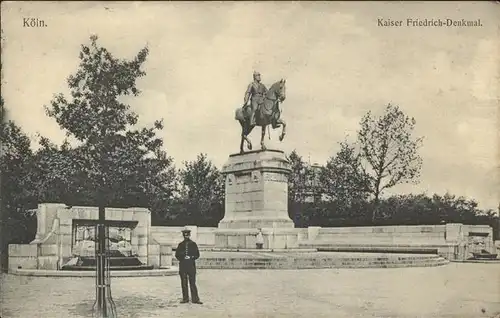 Koeln Rhein Kaiser Friedrich Denkmal Kat. Koeln