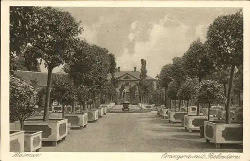 Weimar Thueringen Orangerie Belvedere / Weimar /Weimar Stadtkreis