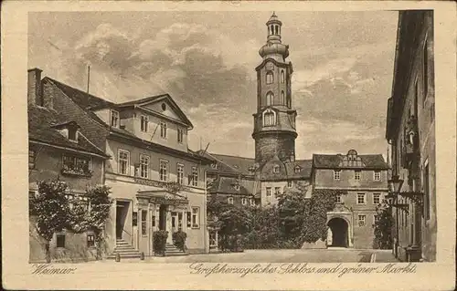 Weimar Thueringen Schloss gruener Markt / Weimar /Weimar Stadtkreis