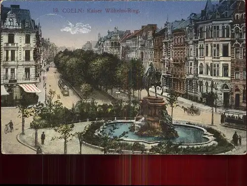 Koeln Rhein Kaiser Wilhelm Ring Kat. Koeln