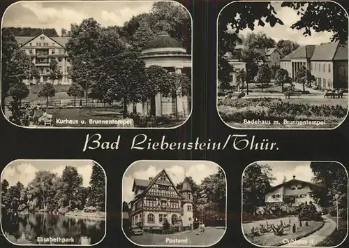 Bad Liebenstein Badehaus Brunnentempel Kurhaus Elisabethpark Kat. Bad Liebenstein