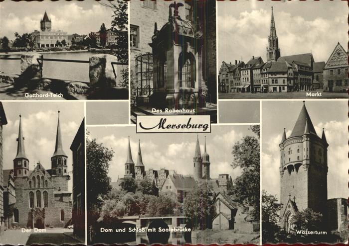 Merseburg Das Rabenhaus Markt.. Ansichtskarten günstig