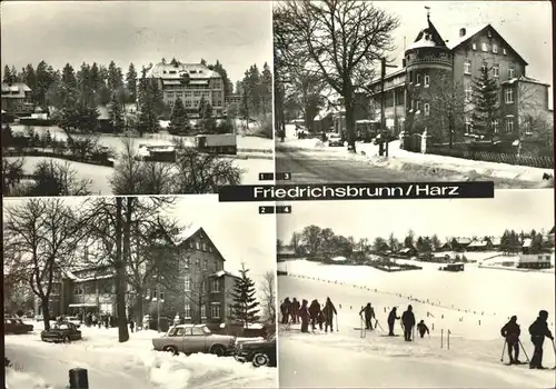 Friedrichsbrunn Harz Sanatorium Ernst Thaelmann Hotel Brockenblick Kat. Friedrichsbrunn