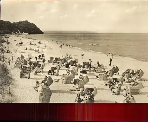 Baabe Ostseebad Ruegen Strand Kat. Baabe