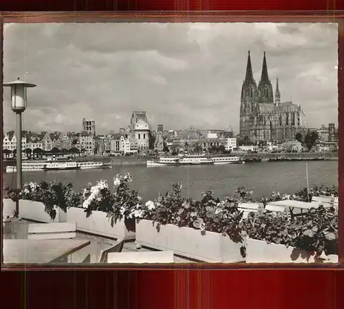 Koeln Rhein Dom Rheinfront Kat. Koeln