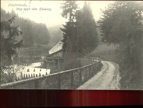 Friedrichroda Weg nach Heuberg Kat. Friedrichroda