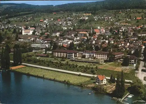 Maennedorf Kreisspital Zuerichsee Fliegeraufnahme Kat. Maennedorf