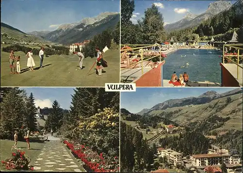 Vulpera Golf Schwimmbad Park Alpine Heilbad Alpenpanorama Kat. Vulpera