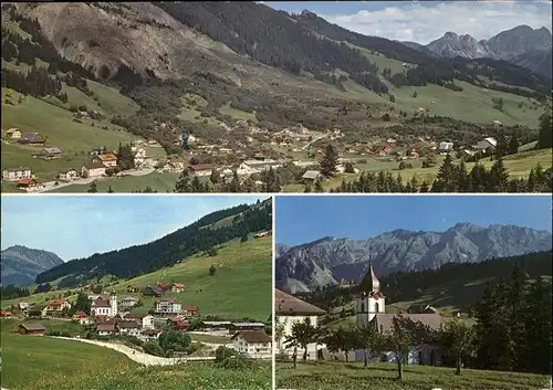 Soerenberg LU Teilansichten mit Alpenpanorama Kirche Sommer- und Winterkurort / Soerenberg /Bz. Entlebuch