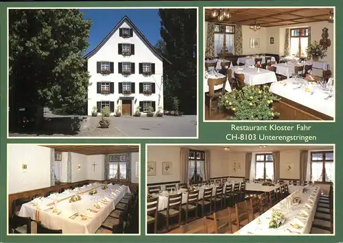 Unterengstringen Restaurant Kloster Fahr Kat. Unterengstringen