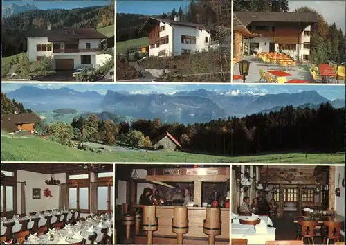 Horw Gasthaus Schwendelberg Terrasse Alpenpanorama Kat. Horw