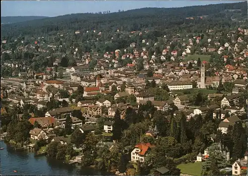 Kuesnacht Teilansicht Kirche Zuerichsee Kat. Kuesnacht