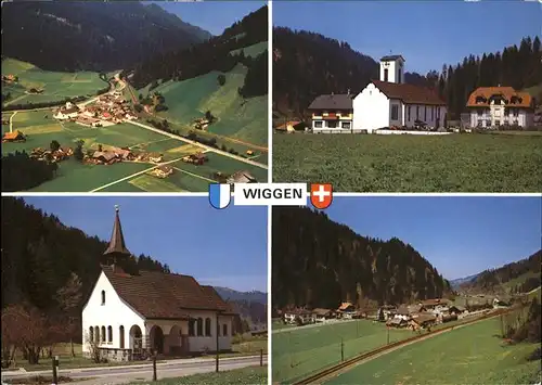 Wiggen Fliegeraufnahme Kirche Unterwiggen Kat. Wiggen