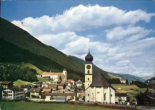 Disentis GR Ortsansicht mit Kirche Kloster Kat. Disentis