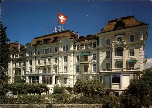 Lausanne VD Clinique Cecil Krankenhaus Flagge / Lausanne /Bz. Lausanne City