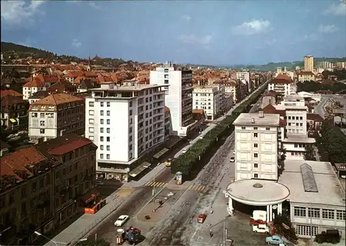 La Chaux de Fonds Avenue Leopold Robert Metropole de l horlogerie Zentrum Uhrenindustrie Kat. La Chaux de Fonds