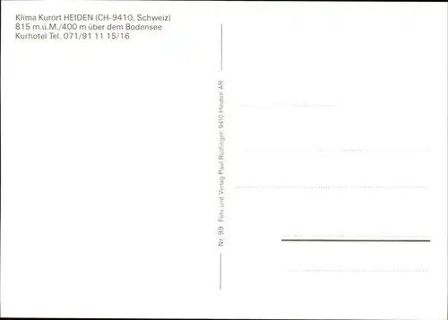 Heiden AR Gesamansicht Bodensee Kurhotel Klimakurort / Heiden /Bz. Vorderland