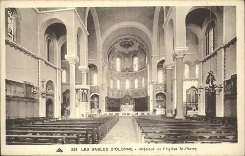 Les Sables d Olonne Interieur de l Eglise St. Pierre Kat. Les Sables d Olonne