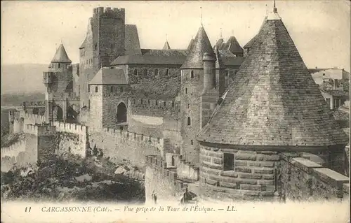Carcassonne Cite vue prise de la Tour de l Eveque Kat. Carcassonne