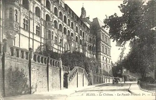 Blois Loir et Cher Chateau Facade Francois Ier Kat. Blois